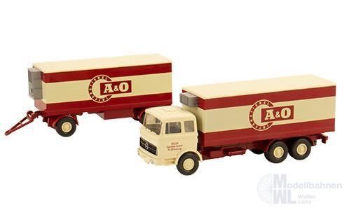 Wiking 260649 - Mercedes 2232 Kühlkoffer-Lastzug A&O Lebensmittel H0 1:87